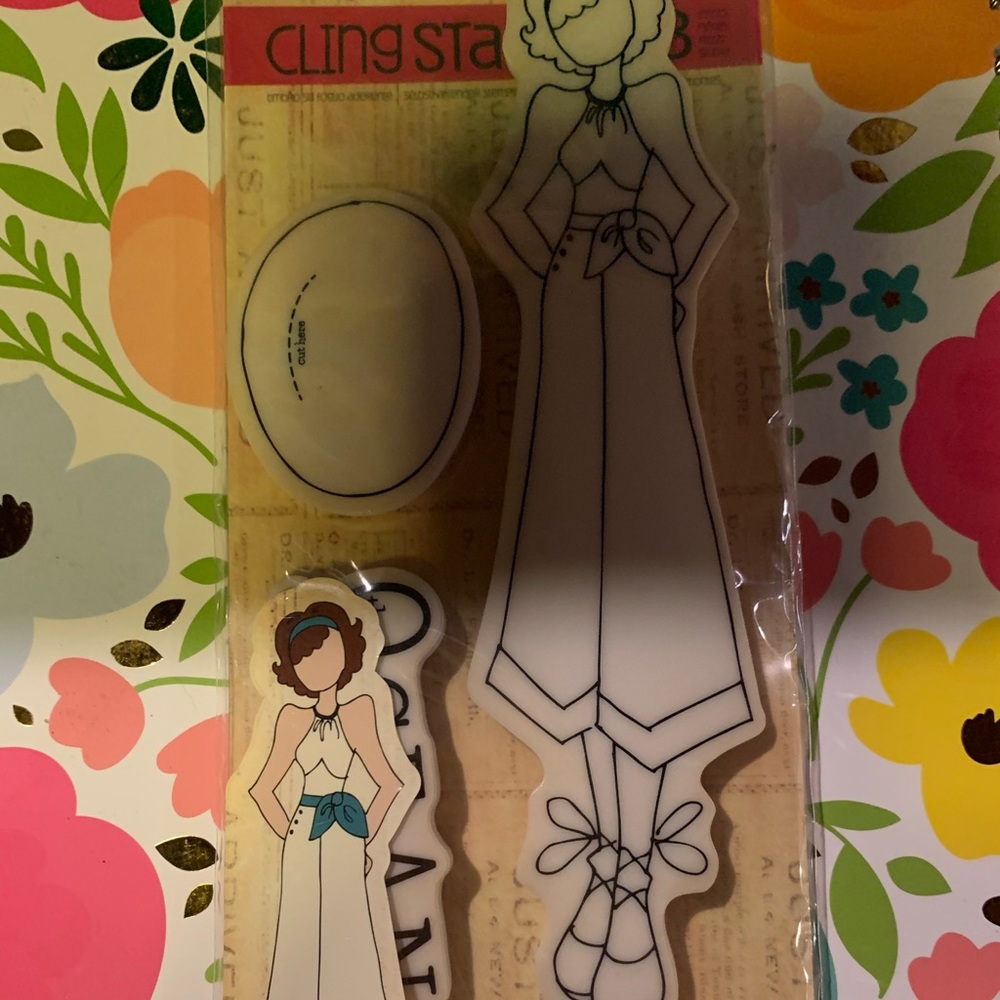 Julie Nutting doll stamp.